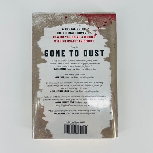 Gone To Dust, a hardcover book / novel by Matt Goldman - Good Used Condition - Picture 6 of 11